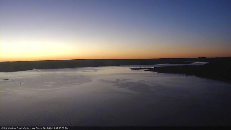 Lake Travis webcam, October 26, 2019 6:10 PM CT