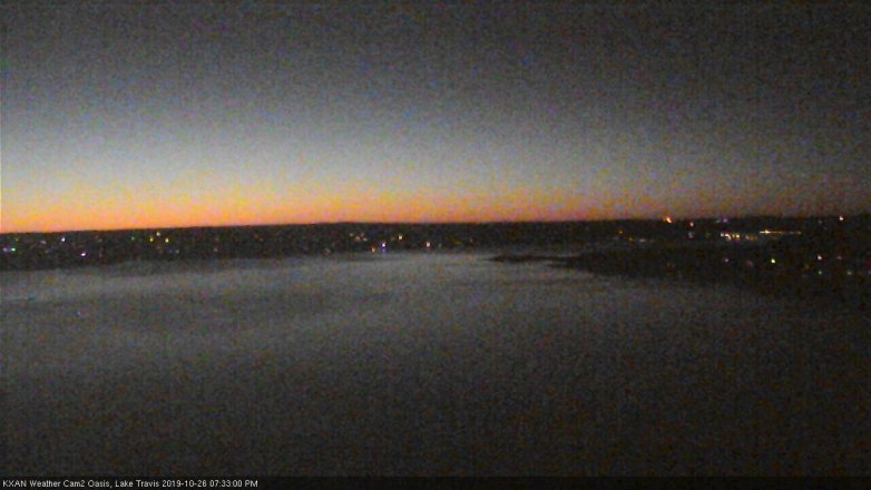 Lake Travis webcam, October 26, 2019 6:35 PM CT
