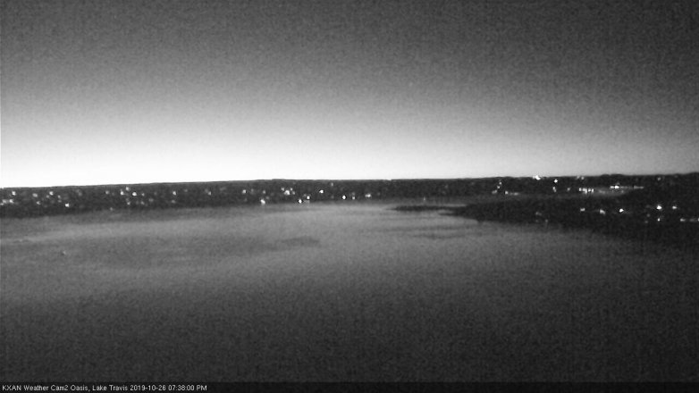 Lake Travis webcam, October 26, 2019 6:40 PM CT