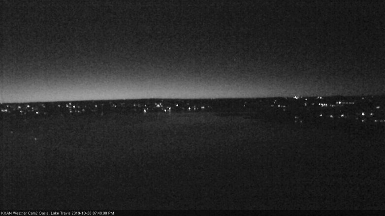 Lake Travis webcam, October 26, 2019 6:50 PM CT