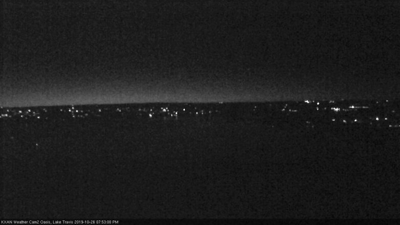Lake Travis webcam, October 26, 2019 6:55 PM CT