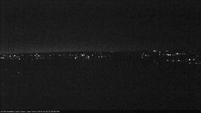 Lake Travis webcam, October 26, 2019 7:00 PM CT
