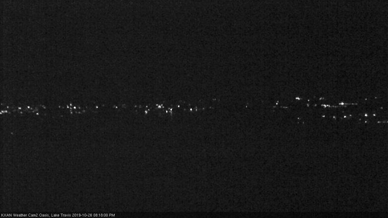 Lake Travis webcam, October 26, 2019 7:20 PM CT