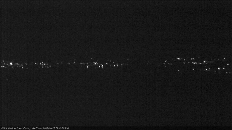 Lake Travis webcam, October 26, 2019 7:45 PM CT