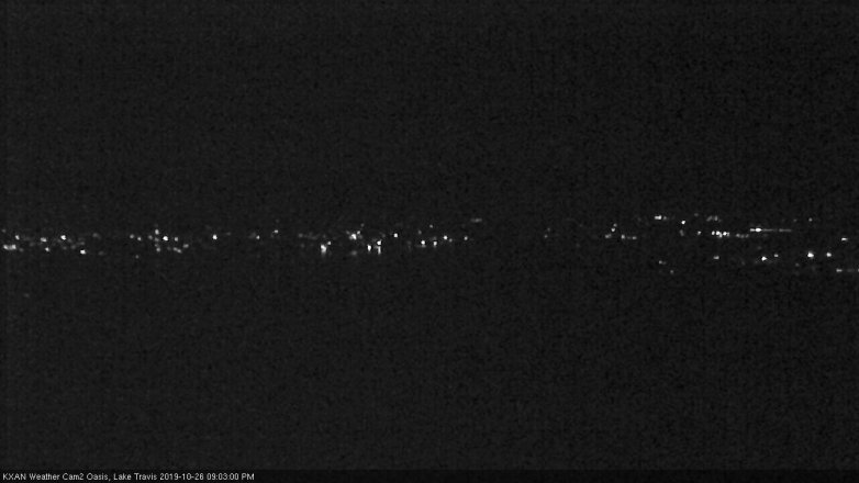 Lake Travis webcam, October 26, 2019 8:05 PM CT