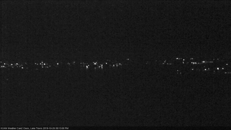 Lake Travis webcam, October 26, 2019 8:15 PM CT