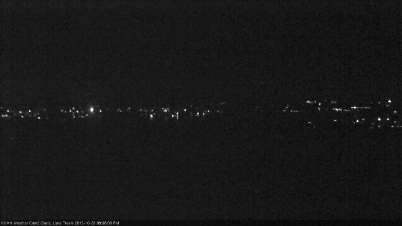 Lake Travis webcam, October 26, 2019 8:40 PM CT
