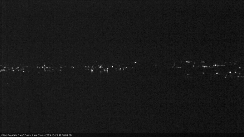 Lake Travis webcam, October 26, 2019 9:05 PM CT