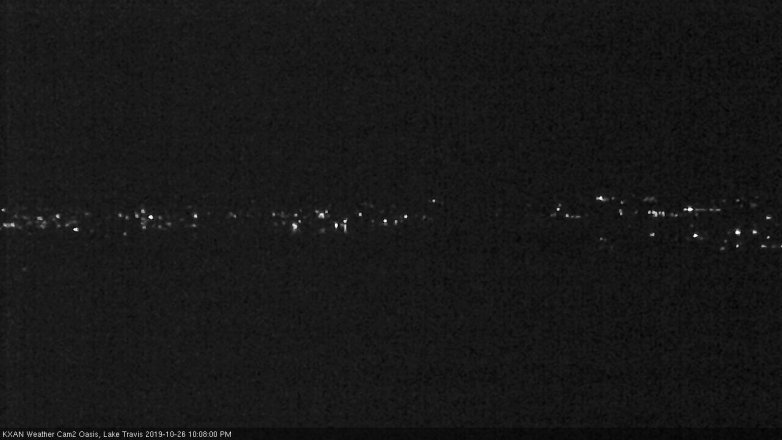 Lake Travis webcam, October 26, 2019 9:10 PM CT