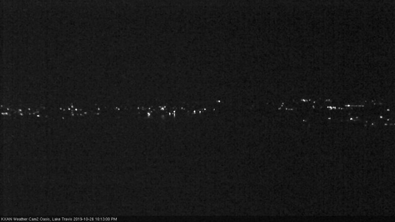 Lake Travis webcam, October 26, 2019 9:15 PM CT