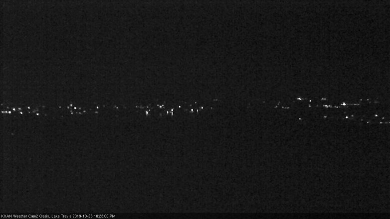 Lake Travis webcam, October 26, 2019 9:25 PM CT