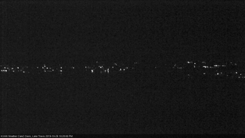 Lake Travis webcam, October 26, 2019 9:30 PM CT