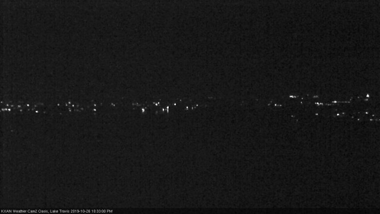 Lake Travis webcam, October 26, 2019 9:35 PM CT