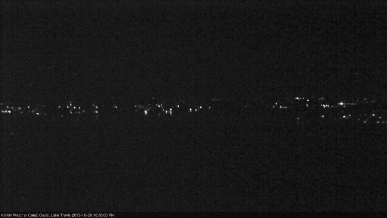 Lake Travis webcam, October 26, 2019 9:40 PM CT