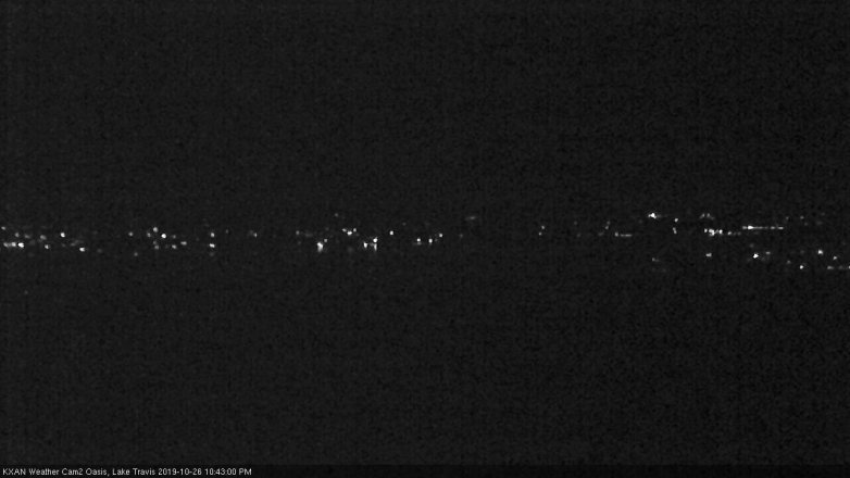 Lake Travis webcam, October 26, 2019 9:45 PM CT