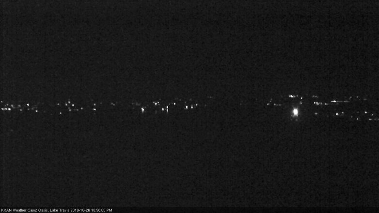 Lake Travis webcam, October 26, 2019 10:00 PM CT