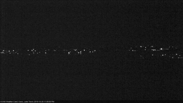Lake Travis webcam, October 26, 2019 10:10 PM CT