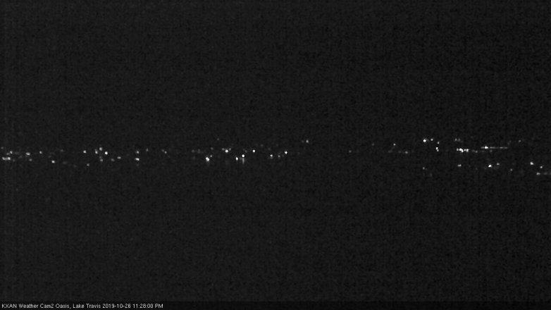 Lake Travis webcam, October 26, 2019 10:30 PM CT