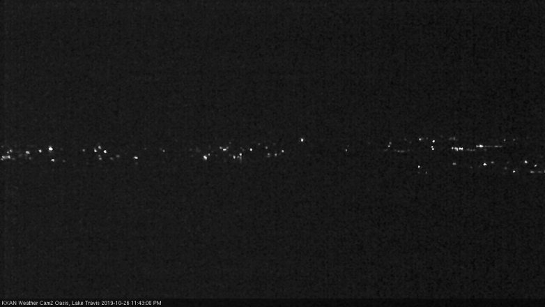 Lake Travis webcam, October 26, 2019 10:45 PM CT