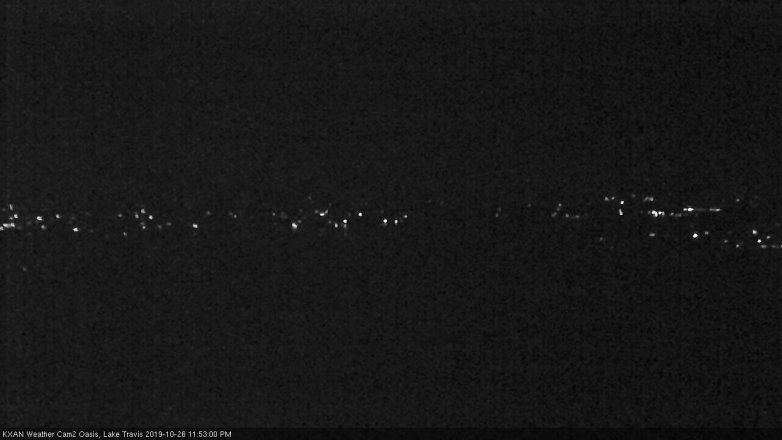 Lake Travis webcam, October 26, 2019 10:55 PM CT