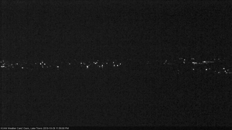 Lake Travis webcam, October 26, 2019 11:00 PM CT