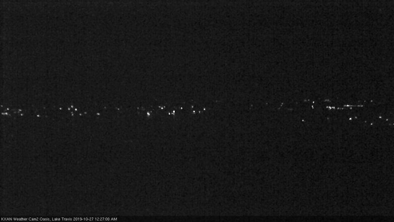 Lake Travis webcam, October 26, 2019 11:30 PM CT