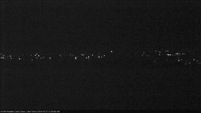 Lake Travis webcam, October 26, 2019 11:40 PM CT