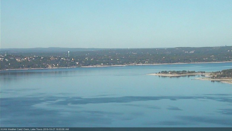 Lake Travis webcam, October 27, 2019 9:05 AM CT