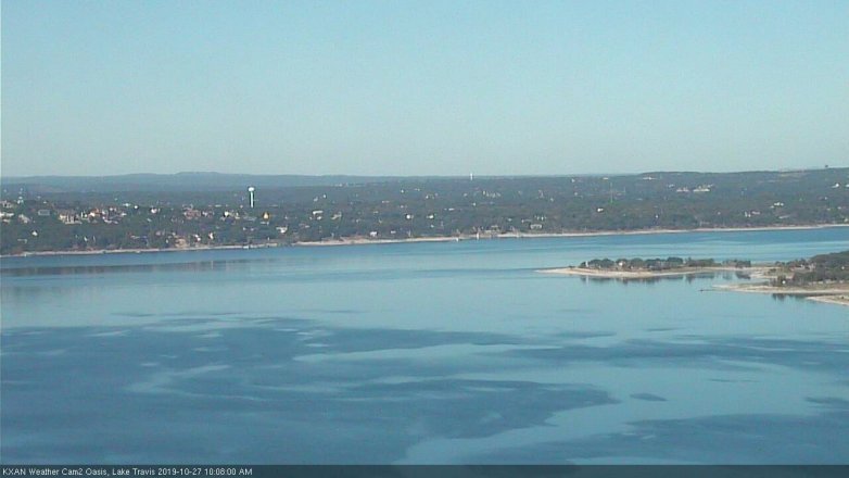 Lake Travis webcam, October 27, 2019 9:10 AM CT
