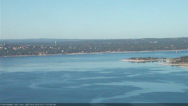 Lake Travis webcam, October 27, 2019 9:15 AM CT