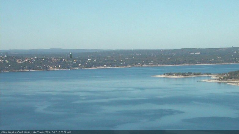 Lake Travis webcam, October 27, 2019 9:25 AM CT