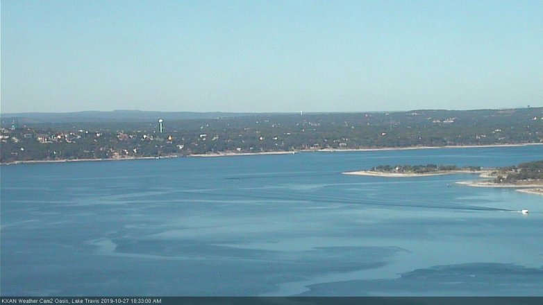 Lake Travis webcam, October 27, 2019 9:35 AM CT