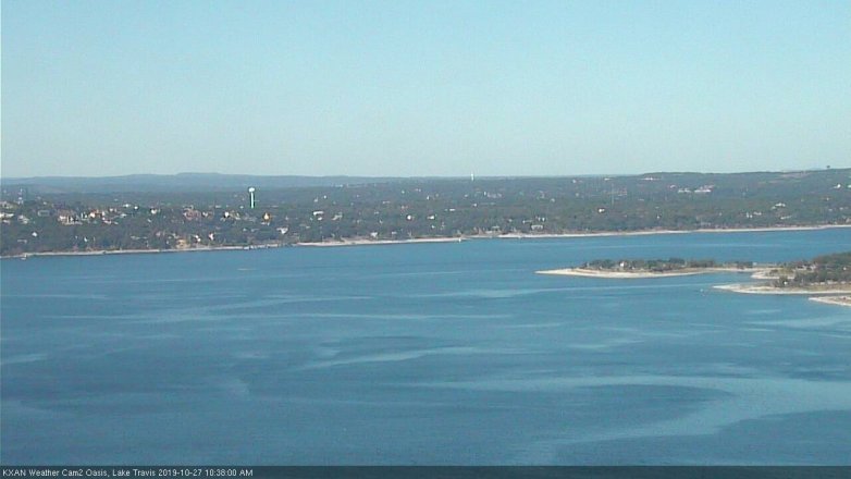 Lake Travis webcam, October 27, 2019 9:40 AM CT
