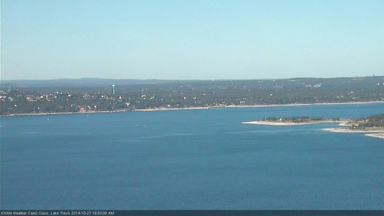 Lake Travis webcam, October 27, 2019 9:55 AM CT