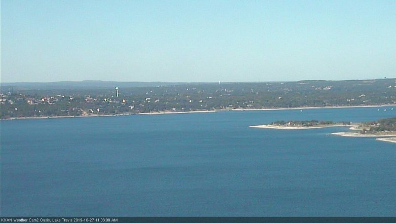 Lake Travis webcam, October 27, 2019 10:05 AM CT