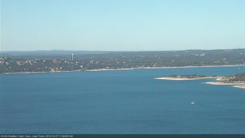 Lake Travis webcam, October 27, 2019 10:10 AM CT
