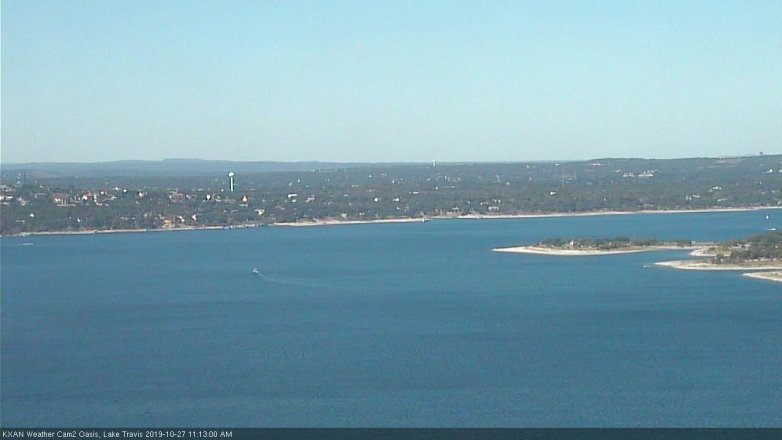 Lake Travis webcam, October 27, 2019 10:15 AM CT