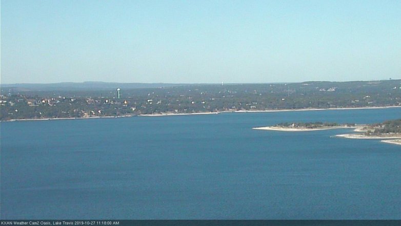 Lake Travis webcam, October 27, 2019 10:20 AM CT