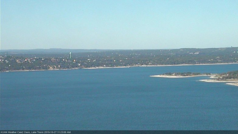 Lake Travis webcam, October 27, 2019 10:25 AM CT