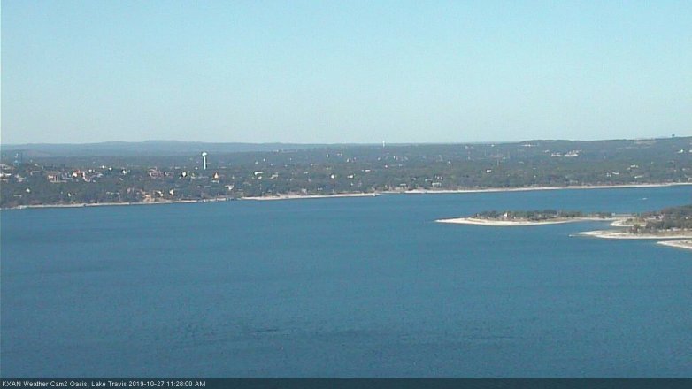 Lake Travis webcam, October 27, 2019 10:30 AM CT