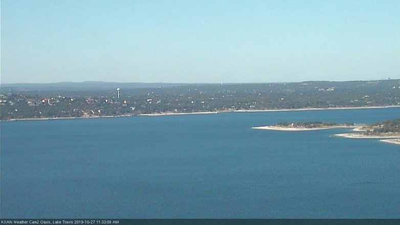 Lake Travis webcam, October 27, 2019 10:35 AM CT