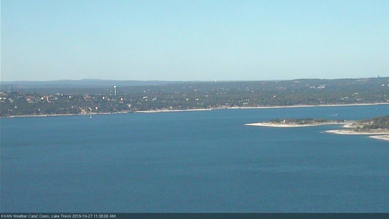 Lake Travis webcam, October 27, 2019 10:40 AM CT