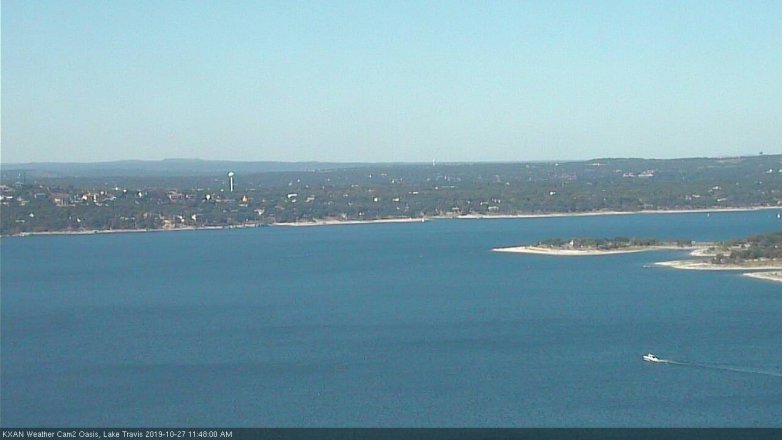 Lake Travis webcam, October 27, 2019 10:50 AM CT