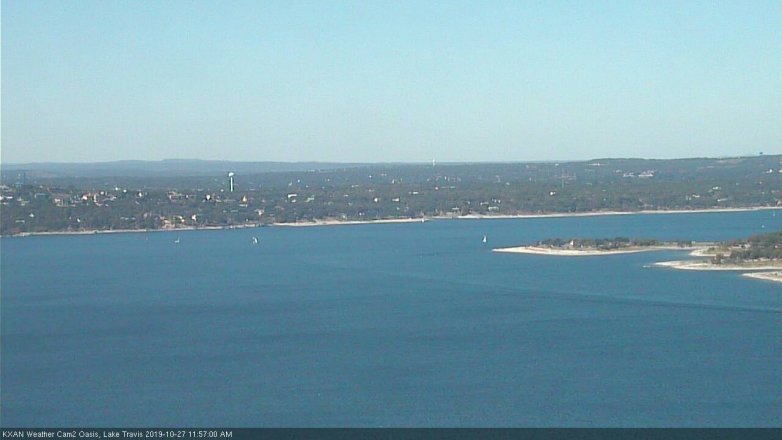 Lake Travis webcam, October 27, 2019 11:00 AM CT