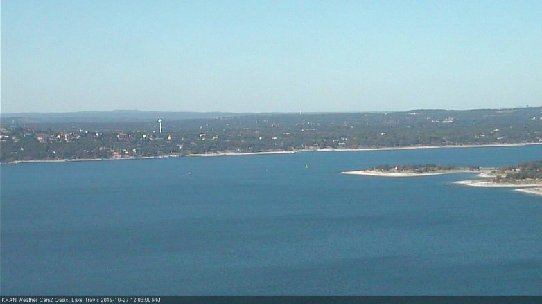 Lake Travis webcam, October 27, 2019 11:05 AM CT