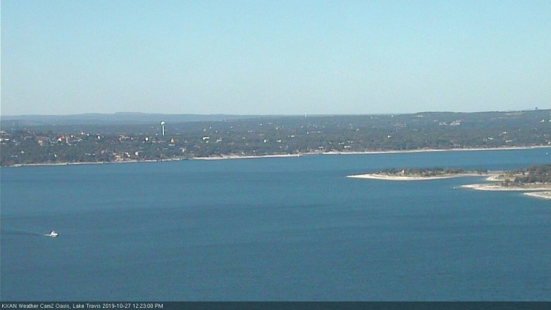 Lake Travis webcam, October 27, 2019 11:25 AM CT