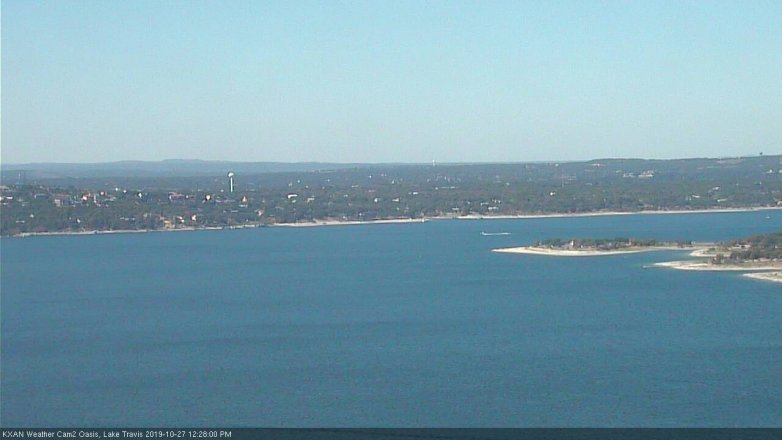 Lake Travis webcam, October 27, 2019 11:30 AM CT