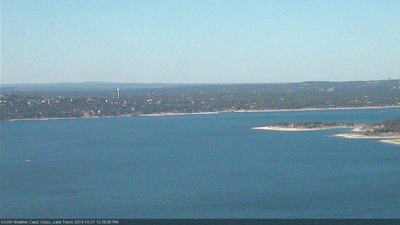 Lake Travis webcam, October 27, 2019 11:40 AM CT