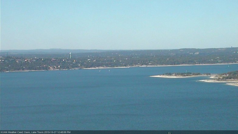 Lake Travis webcam, October 27, 2019 11:50 AM CT