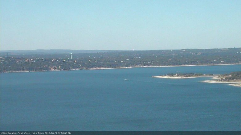 Lake Travis webcam, October 27, 2019 12:00 PM CT